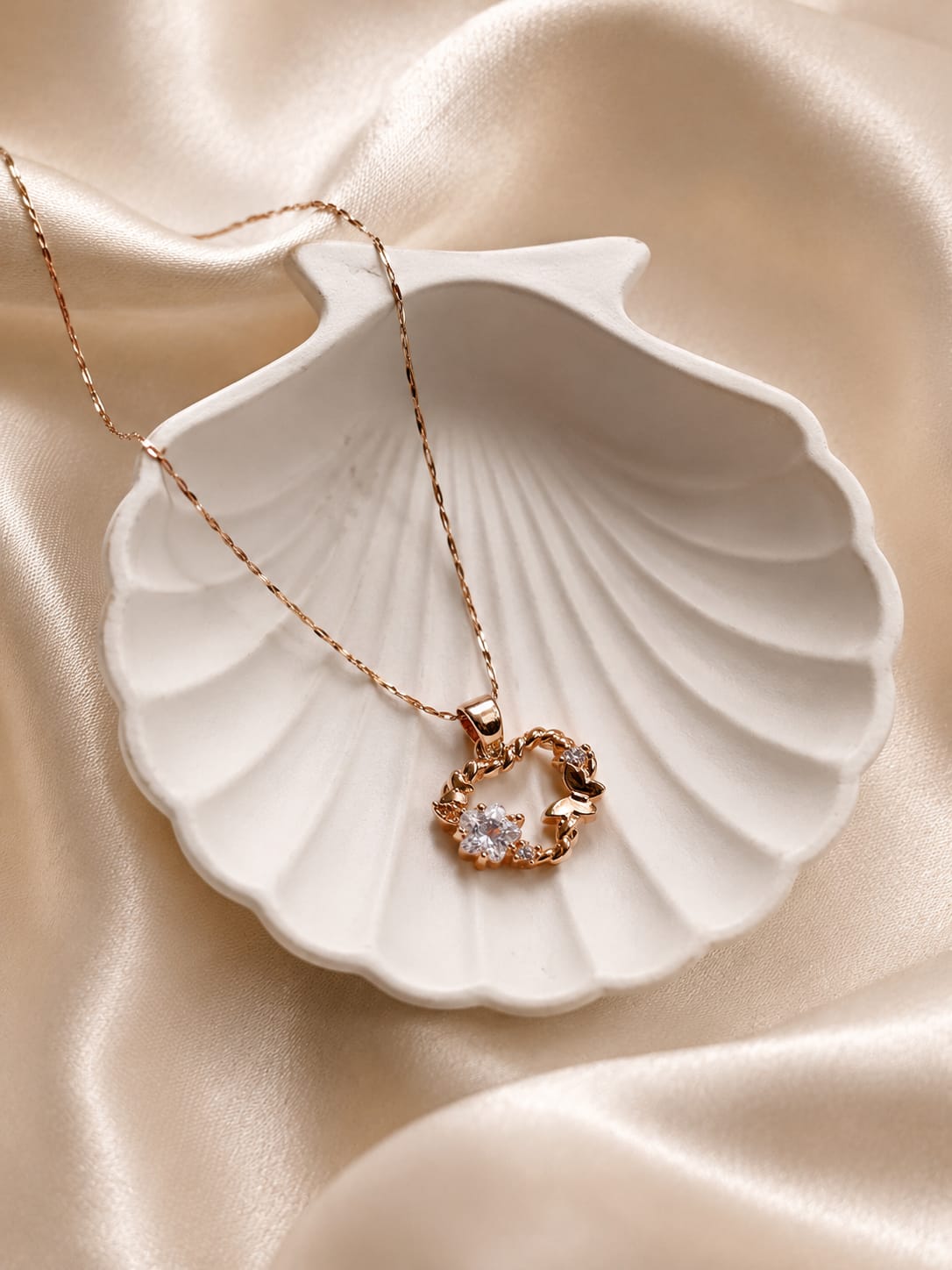 Rose Gold Heart Pendant